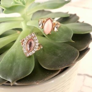 Two Pink Gold Rings